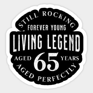 65th Birthday: Celebrate with Humor and Joy for Men & Women Sticker